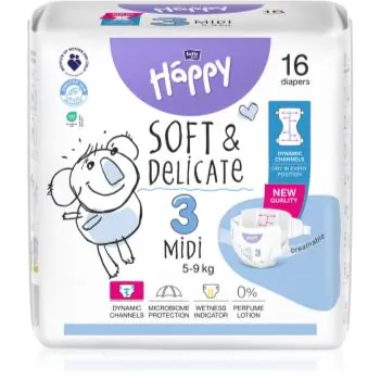 BELLA Baby Happy Soft&Delicate scutece de unică folosință cu canale