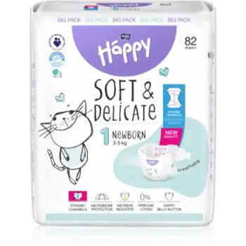 BELLA Baby Happy Soft&Delicate scutece de unică folosință cu canale