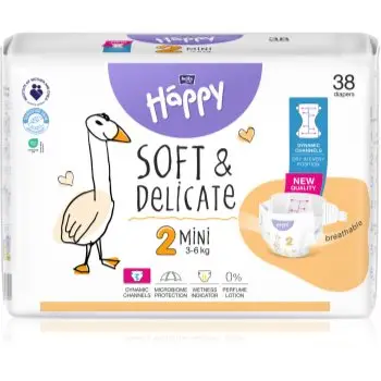 BELLA Baby Happy Soft&Delicate scutece de unică folosință cu canale