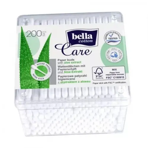 Bella betisoare igienice pentru urechi cu aloe vera, 200 buc Zephyr Labs