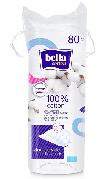 Bella Discuri cosmetice rotunde, 80 buc