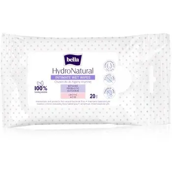 BELLA HydroNatural Șervețele umede pentru igiena intima