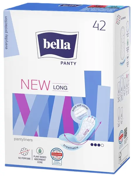 Bella Panty Absorbante zilnice New Long, 42 buc