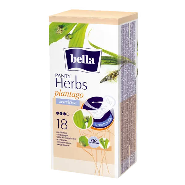 Bella Panty Herbs Plantago Sensitive 18 bucati
