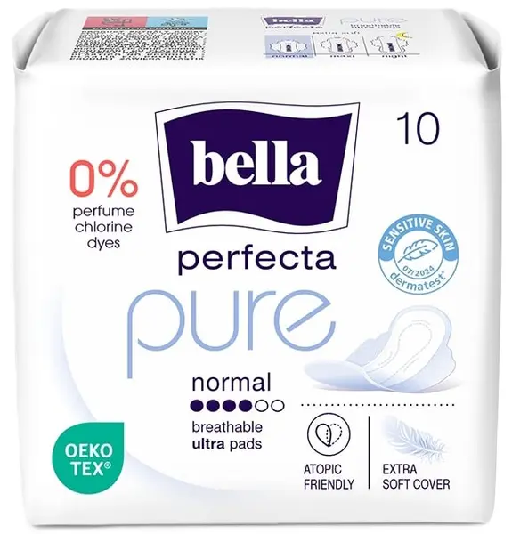 Bella Perfecta Absorbante feminine Pure, Normal, 10 buc