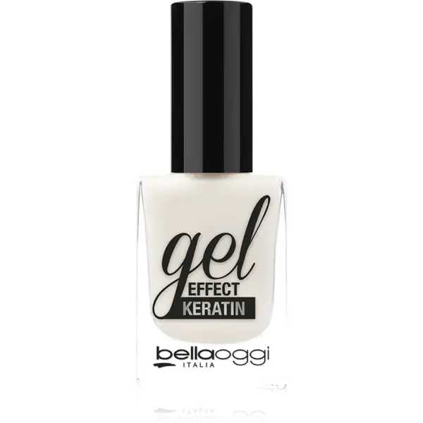 bellaoggi Gel Effect Keratin Nail Polish lac de unghii culoare White Angel 10 ml