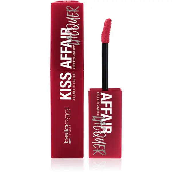 bellaoggi Kiss Affair Lacquer Ruj de buze lichid, de lunga durata culoare Confident 3.9 ml