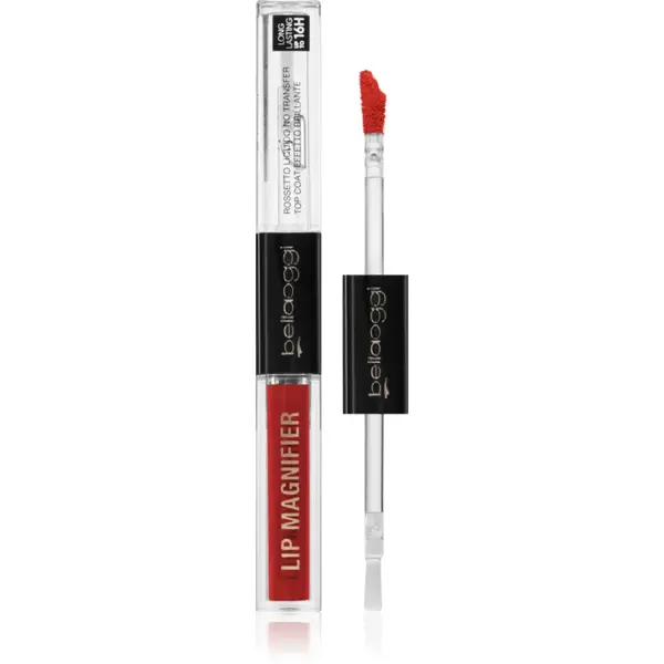 bellaoggi Lip Magnifier ruj rezistent si luciu de buze. 2 in 1 culoare Poppy Red 2.7 ml