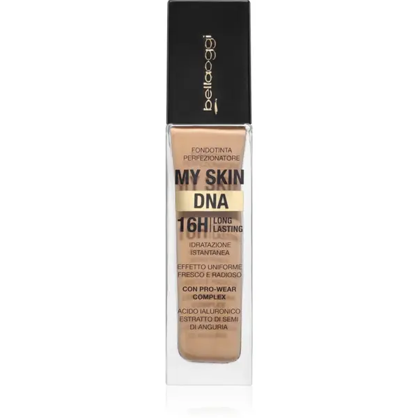 bellaoggi My Skin DNA make up hidratant pentru o piele perfecta culoare Caramel 34 ml