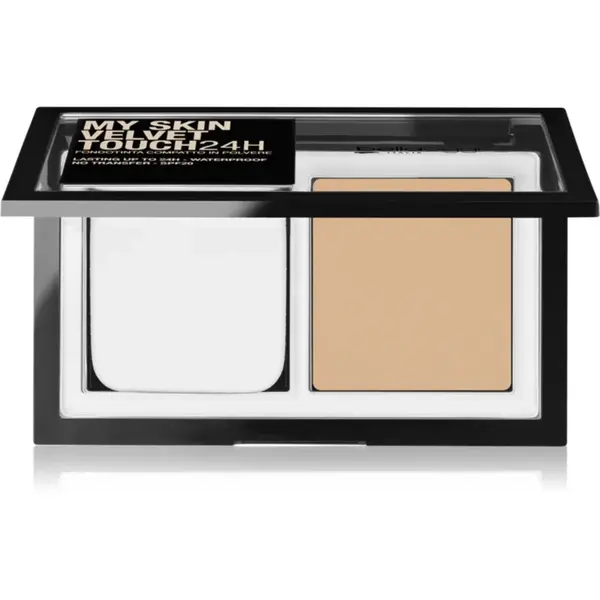 bellaoggi My Skin Velvet Touch 24H pudra compacta SPF 20 culoare 15W Golden Beige 9 g