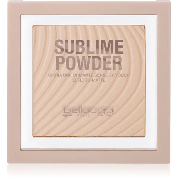 bellaoggi Sublime Powder pudra compacta cu efect matifiant culoare Golden Sand 9 g