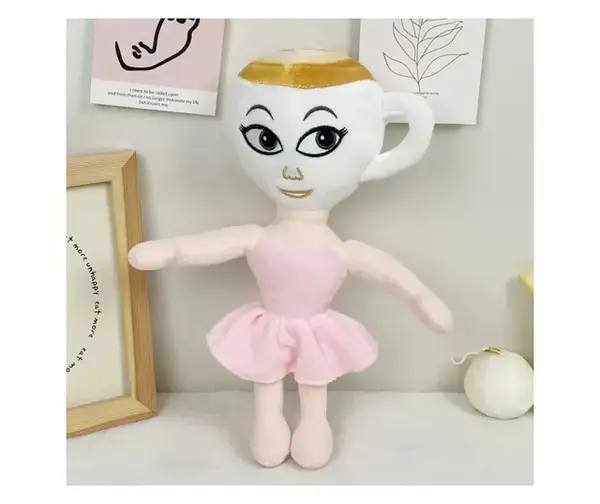 Bellerina Cappucina 20CM - Papusa Plus Brainrot, Ceasca Balerina Super Funny