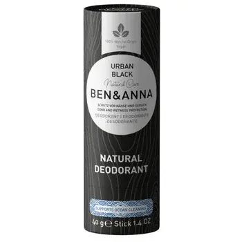Ben & anna urban black deodorant natural stick 40g