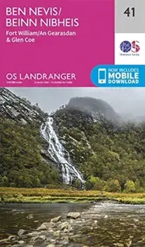 Ben Nevis. Fort William & Glen Coe, Sheet Map/***