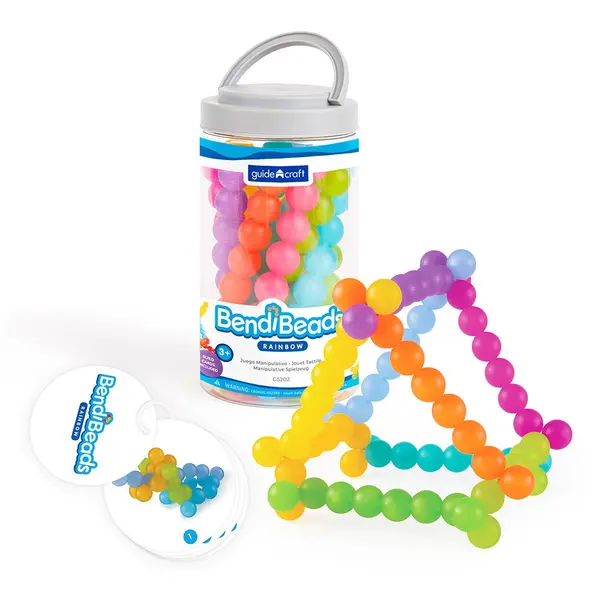BendiBeads Rainbow, margele flexibile, Guidecraft