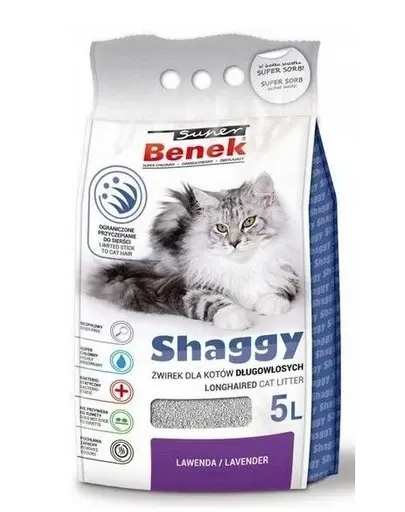 BENEK Shaggy Nisip Lavandă 5 l