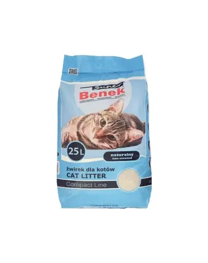 BENEK Super Compact nisip litiera 25 l x 2 (50 l) fara miros