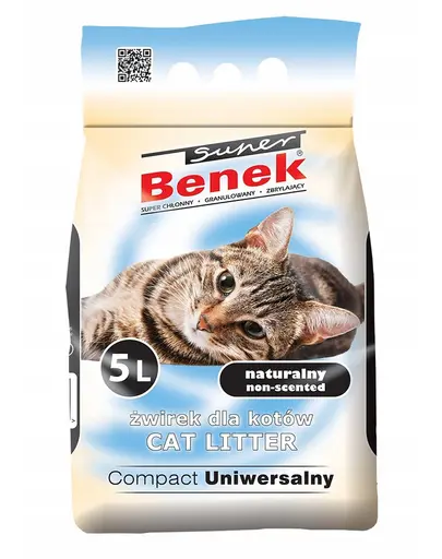 BENEK Super Compact Universal nisip universal pentru litiera 5 L