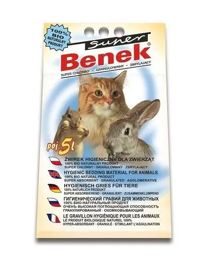 BENEK Super Compact Universal nisip universal pentru litiera 5 L x 2 (10 l)