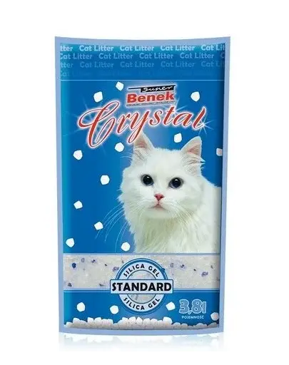 BENEK Super Crystal asternut silicagel pentru litiera 7.6 L