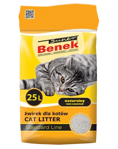 Benek Super Natural Nisip pentru litiera 25 L, galben