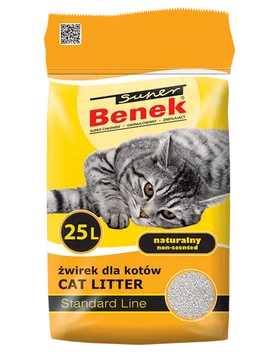 BENEK Super Standard nisip litiera pisici 25 L x 2 (50 L)