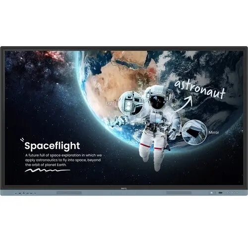 benq Display interactiv Benq Seria RM04 RM8604, 86inch, 3840x2160pixeli, Negru