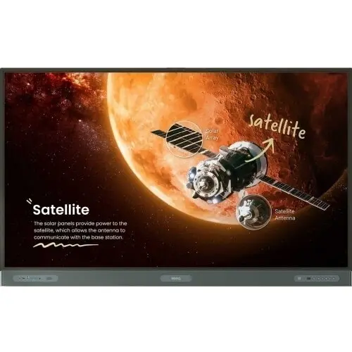 benq Display interactiv Benq Seria RP04 RP8604, 86inch, 3840x2160pixeli, Negru