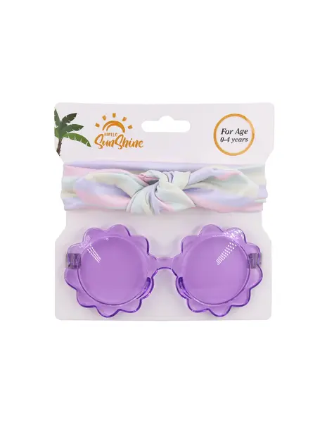 Bentita cu ochelari SUNSHINE mov