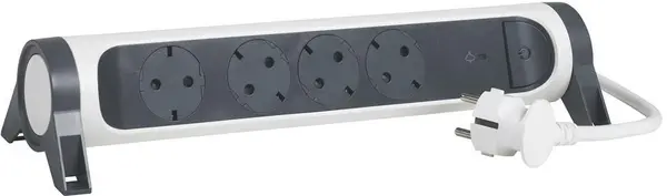 Benzi de alimentare Legrand - 694507 4x shuko, protecție, 1,5 m, alb-gri