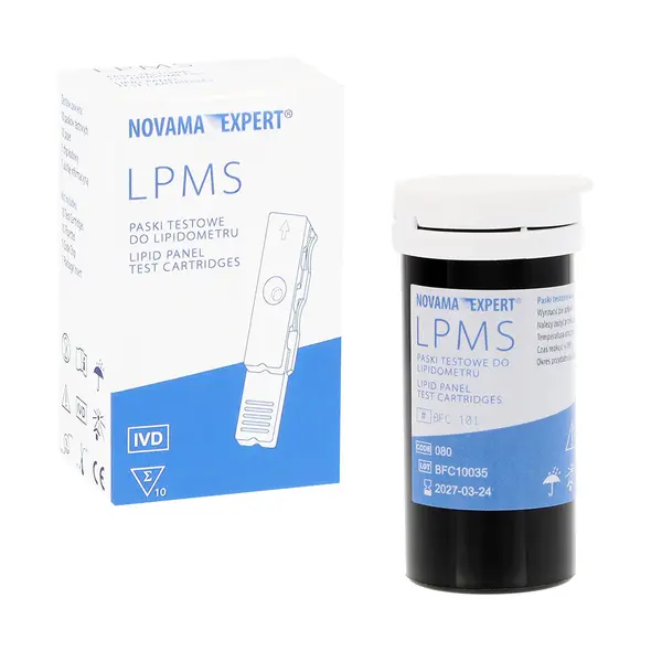 Benzi de testare pentru lipidometru Novama Expert LPMS, TC HDL TG LDL, cu cip de codare, 10 bucati