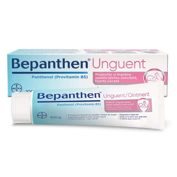 Bepanthen Unguent 100 gr – Ingrijeste si protejeaza pielea impotriva iritatiilor de scutec