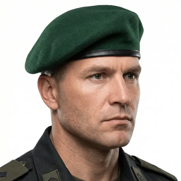 Bereta Militara Pentagon - Lana Australiana 62S - VERDE / 60 cm