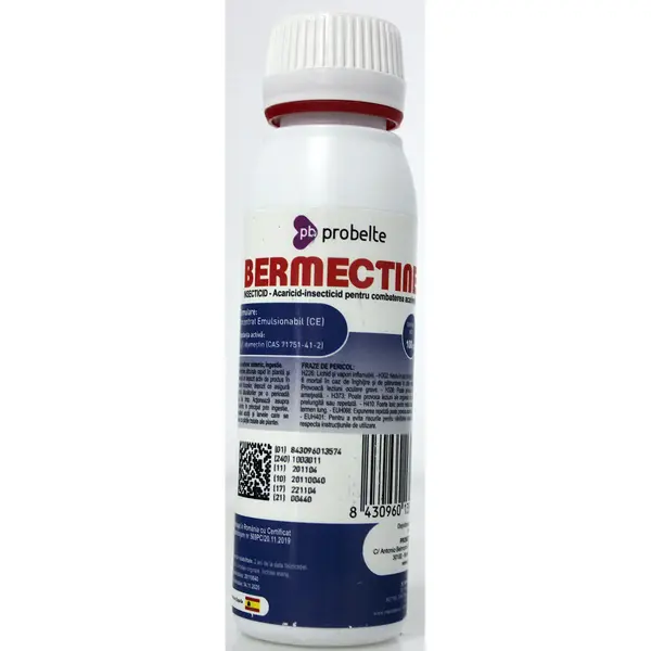 Bermectine 100 ml insecto-acaricid sistemic Probelte (vita de vie, legume, pomi, plante ornamentale, capsune, pepene, porumb, flori) - Default Title