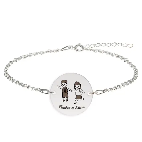 Best Friends - Bratara personalizata prieteni din argint 925
