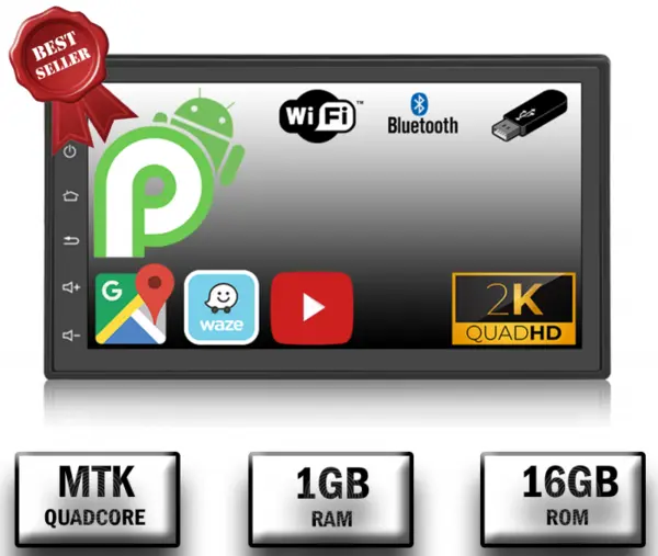 [BEST SELLER] Navigatie All-in-one, Android 10, 1GB RAM 16GB Memorie, 7Inch - AD-BGP1001