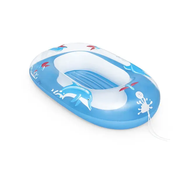 Bestway Barca gonflabila Bestway 34037, Dolphin, 102 x 69 cm, pentru copii 3+, Albastra