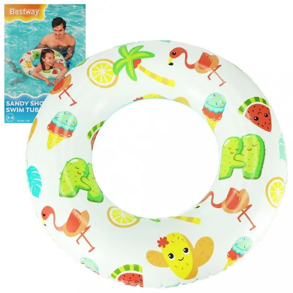 Bestway Colac de inot Bestway, model flamingo, 61 cm