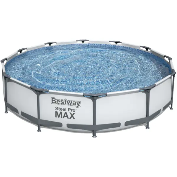Bestway Piscina cu cadru metalic Steel Pro MAX, Bestway cu pompa si filtru, 366 x 76 cm