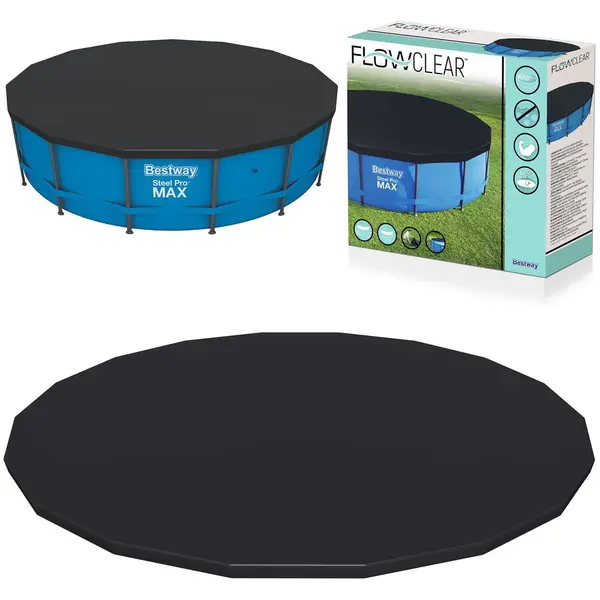 Bestway Prelata pentru piscina cu cadru Bestway® FlowClear™, 58038, piscina, 4,57 m