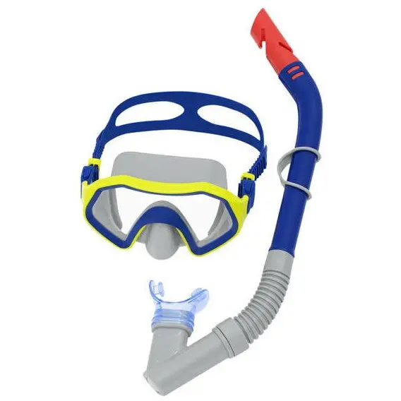 Bestway Set cu masca si tub pentru snorkelling, Bestway, Silicon, Multicolor