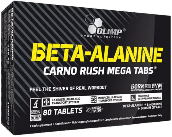 Beta-Alanine Carno Rush Mega Tabs, 80 tablete, Olimp