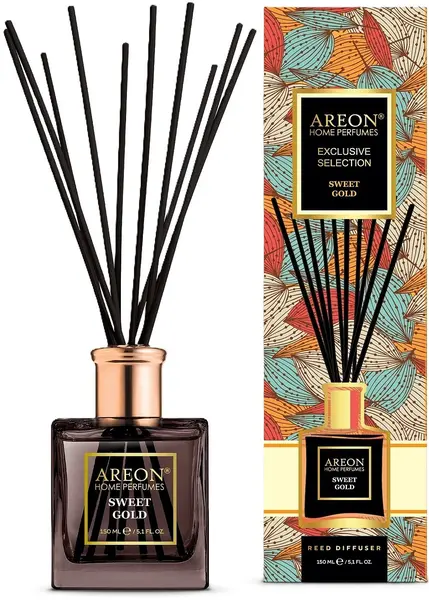 Bețișoare de tămâie Areon Exclusive - Sweet Gold, 150 ml