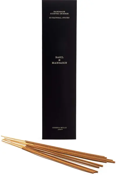 Bețișoare de tămâie Cereria Molla - Basil & Mandarin