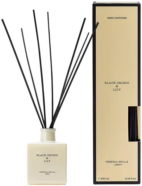 Bețișoare de tămâie Cereria Molla - Black Orchid & Lily, 250 ml