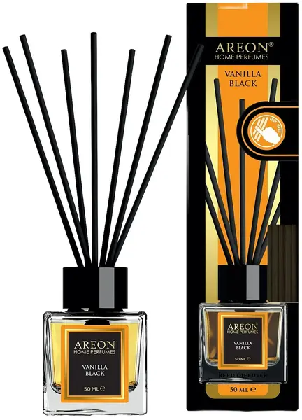 Bețișoare parfumate Areon Lux - Vanilla Black, 50 ml