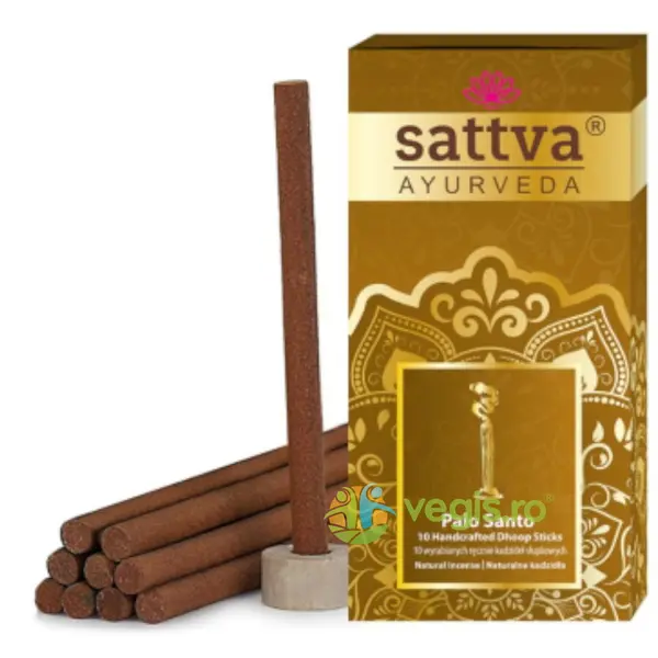 Betisoare Parfumate Dhoop Palo Santo cu Suport 10buc