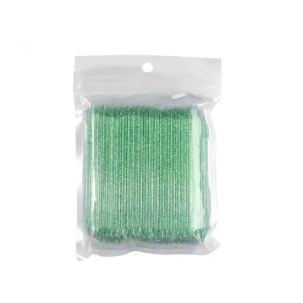 Betisoare Pentru Impins Cuticula Din PVC Set 100 Bucati-Verde - Everin