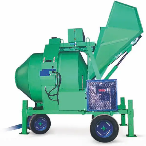 Betoniera cu automatizare BIR 1500DECV Diesel 22,5 kW 1500 l 29 m³/h pornire electrica vibrator bena
