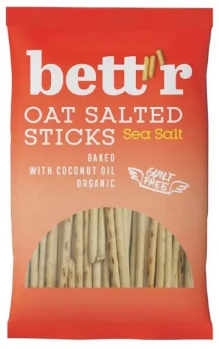 Bett'r Bio biscuiți cu ovăz, sare de mare, 50 g